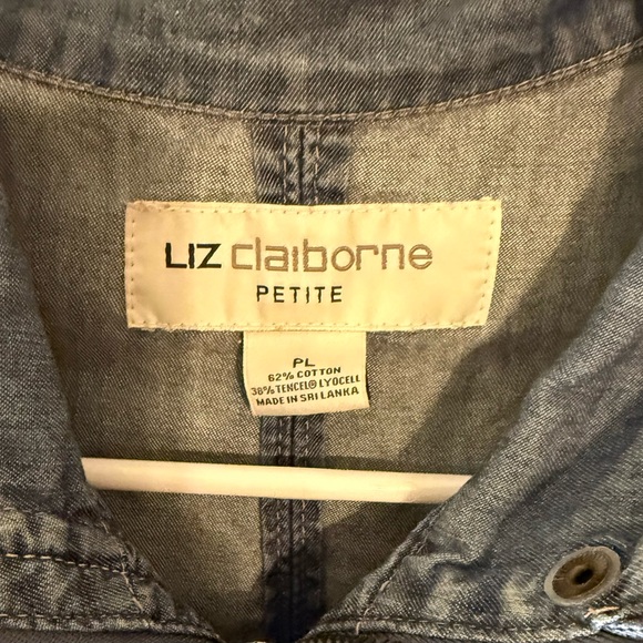 Liz Claiborne Women's Blue Utility Jacket - Picture 4 of 4